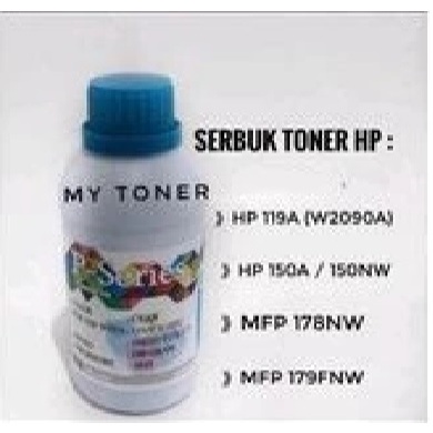 Serbuk Toner Compatible Printer 119a 150a 150nw MFP 178nw 279fnw w2091a cyan w2090a 45gram