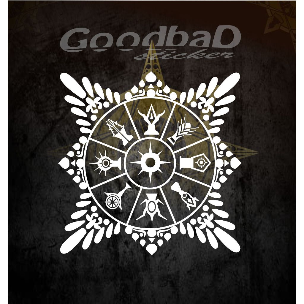 STICKER CUTTING LOGO SURYA MAJAPAHIT MODEL 2