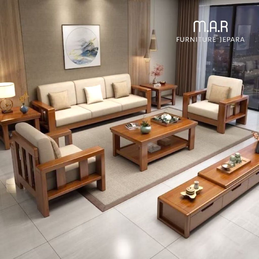 kursi sofa - kursi tamu kayu jati - sofa minimalis - kursi sofa tamu kayu jati - sofa tamu