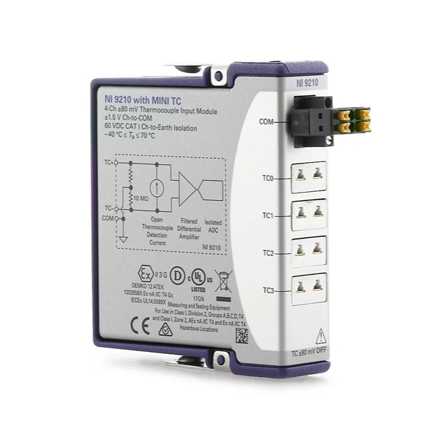 NI 9210 – CompactDAQ/CompactRIO Thermocouple Input Module