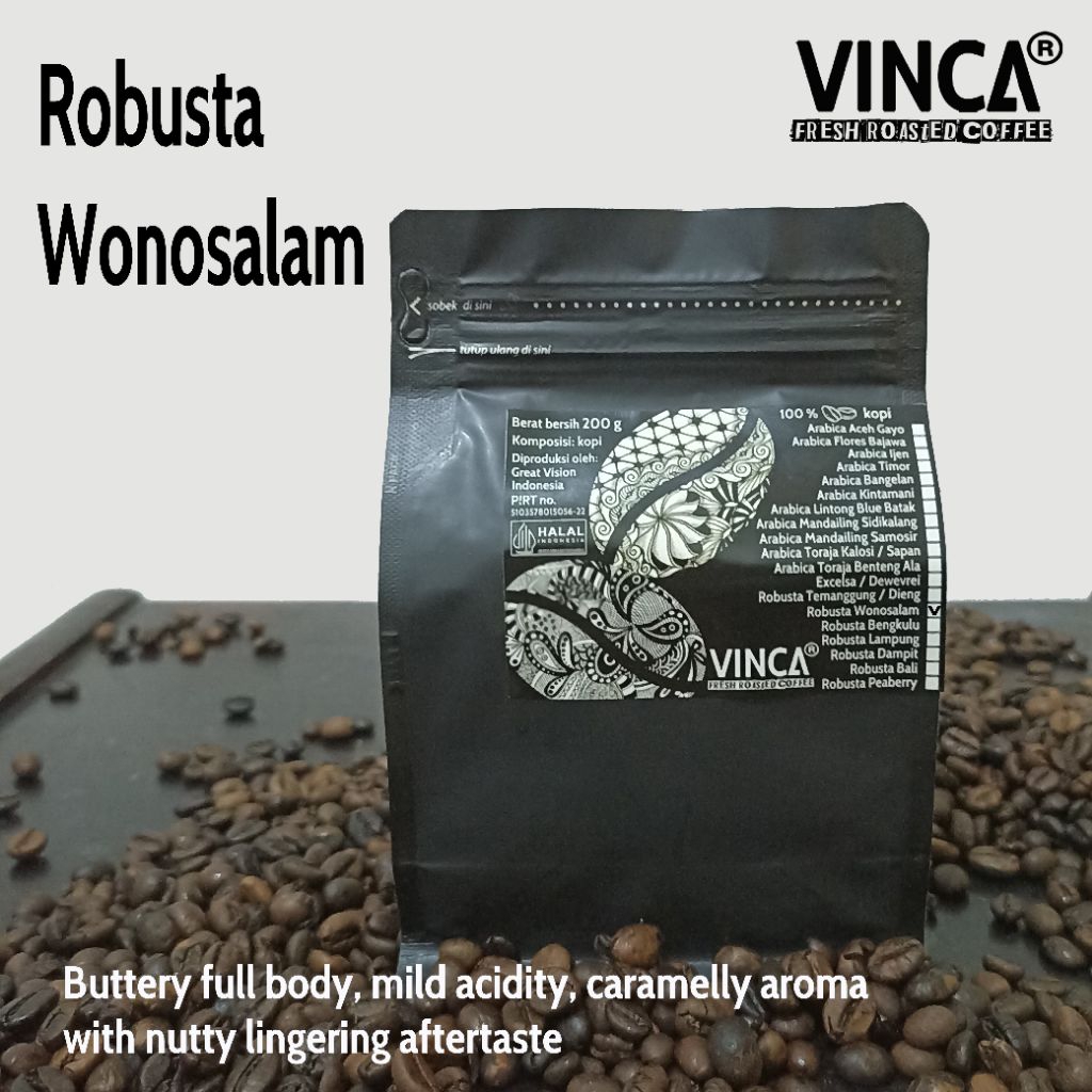 

Vinca kopi Robusta Wonosalam