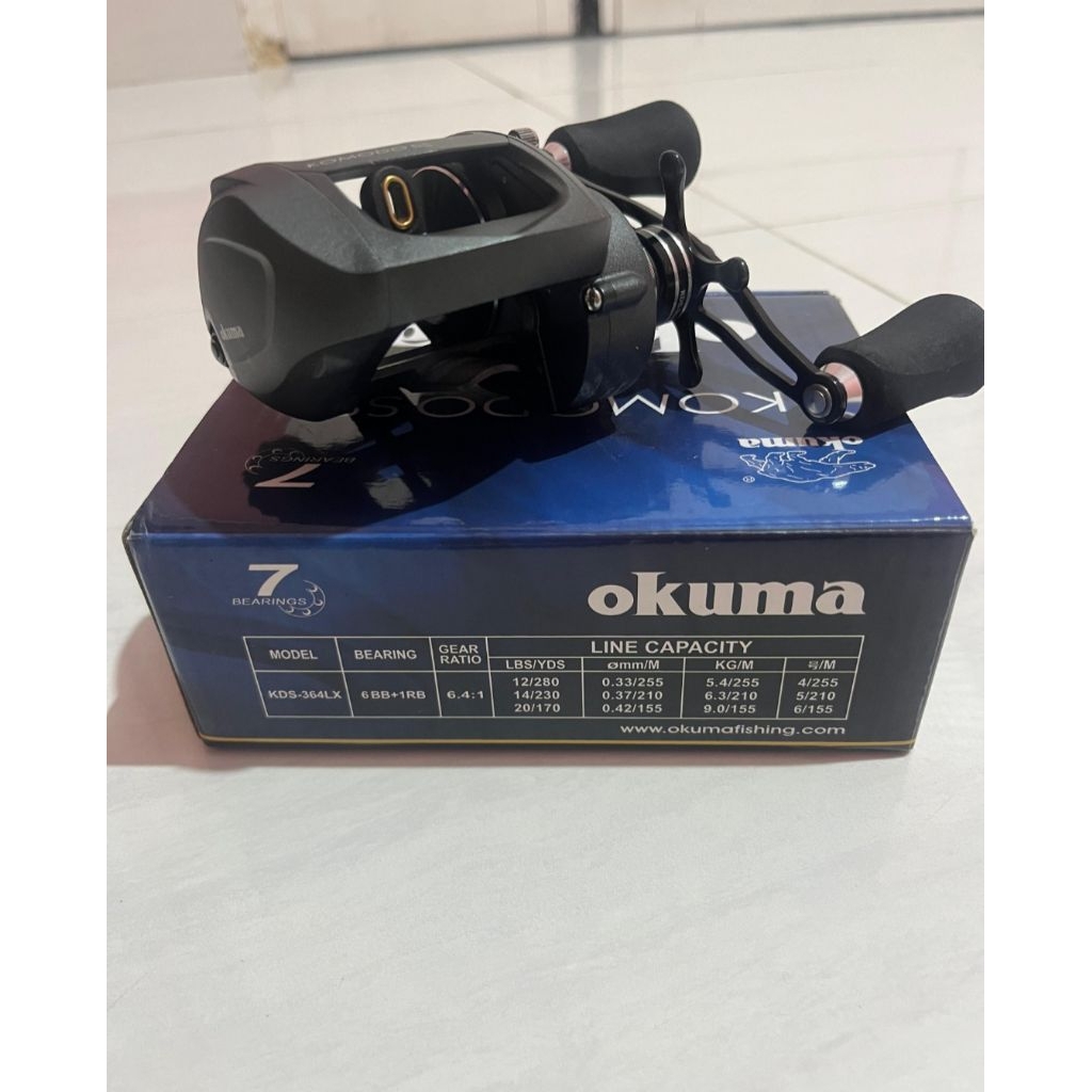 OKUMA KOMODO SS KDS-364LX HANDLE KIRI BEKAS
