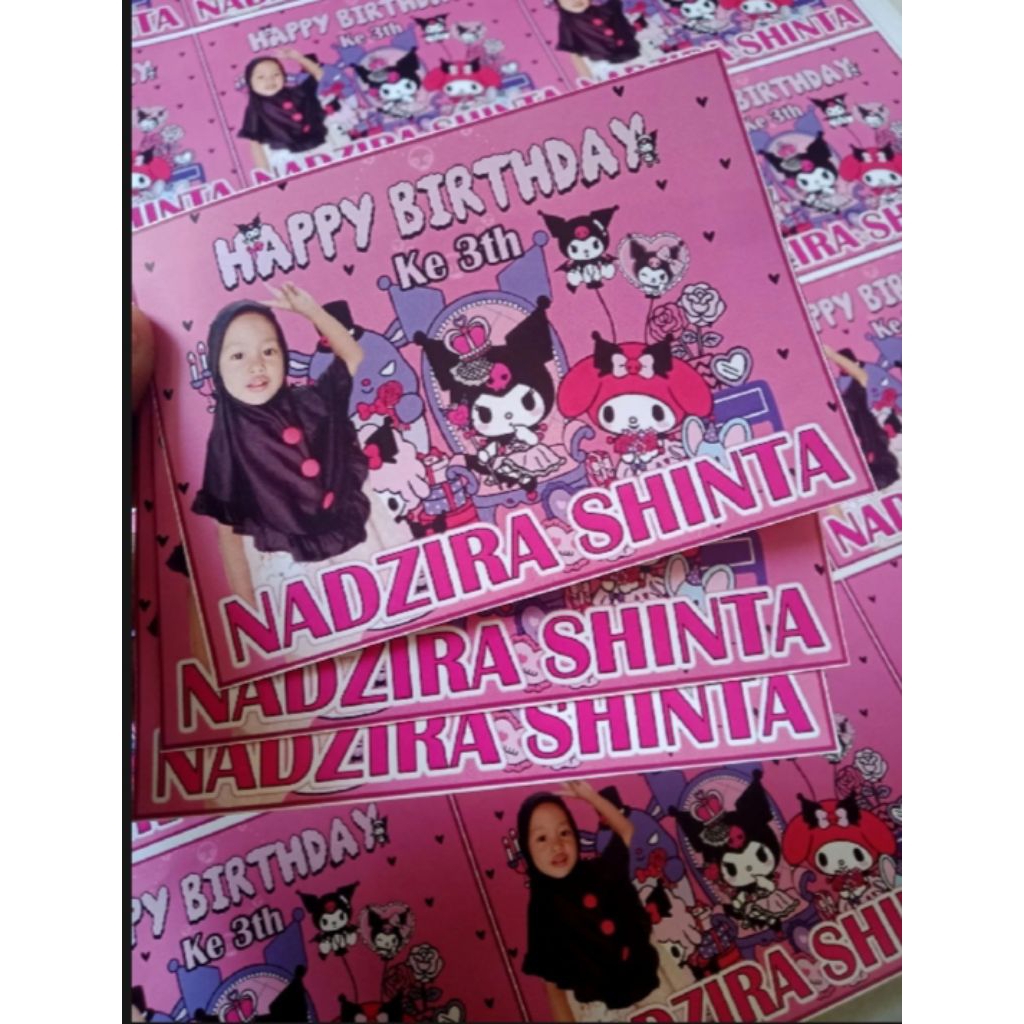 

stiker label nasi box untuk syukuran ulang tahun