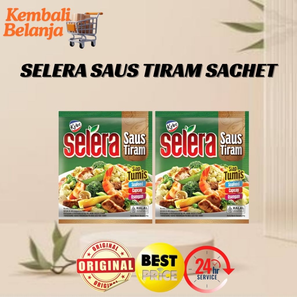 

Selera Saus Tiram 1 Sachet Netto 20 Gram/ Saos Tiram/ Saus Tiram Serbaguna/ Saus Tiram Untuk Seafood Capcay osengan