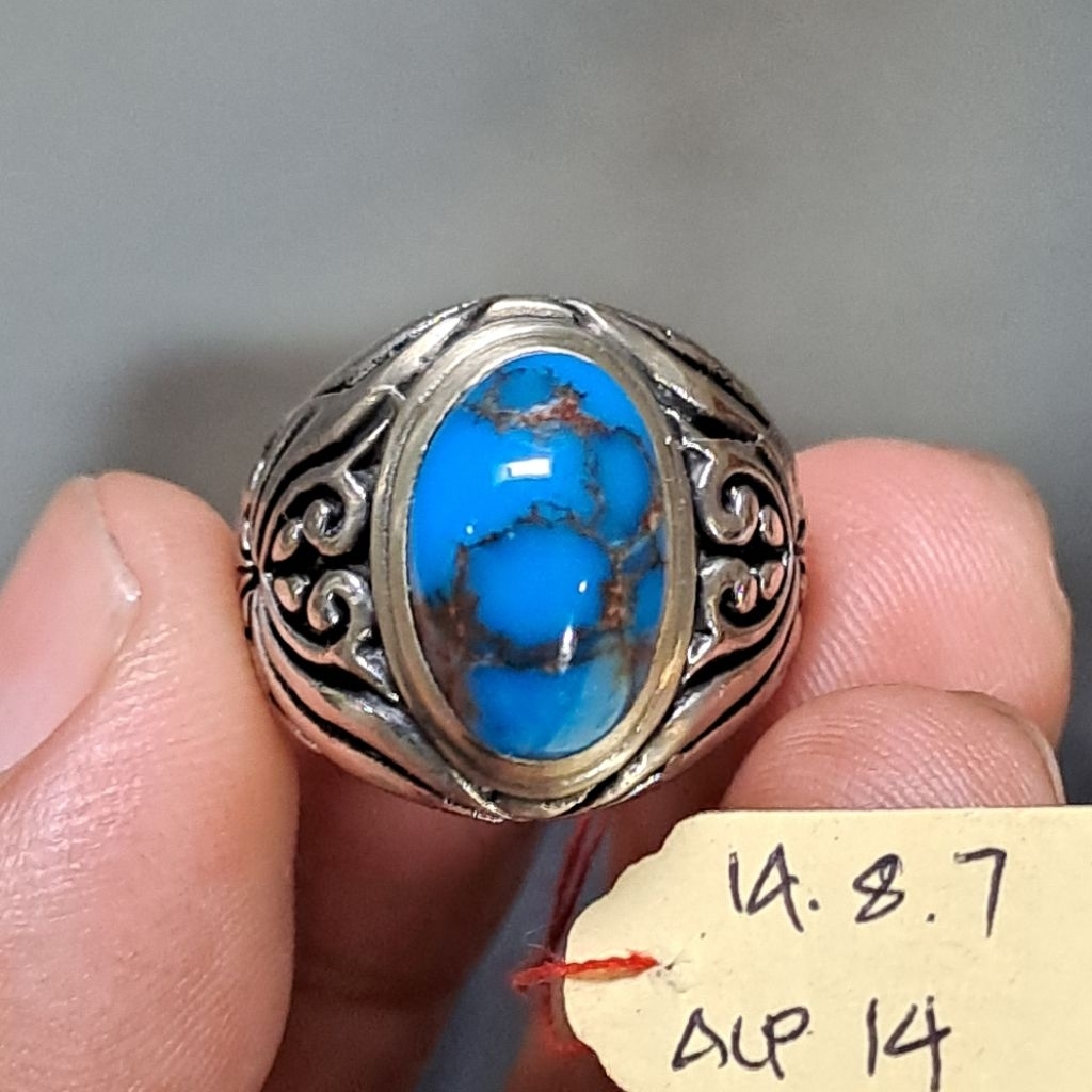 CINCIN 7 PIRUS MESIR URAT MERAH ISTIMEWA ROYAL BLUE ESTETIK