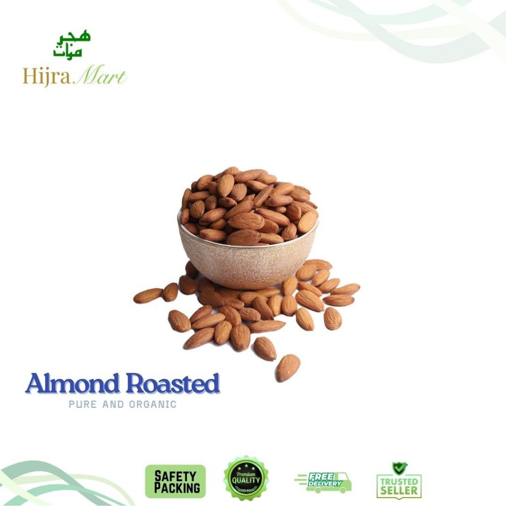 

Kacang Almond Kupas Panggang Roasted 1kg Kemasan Vacuum