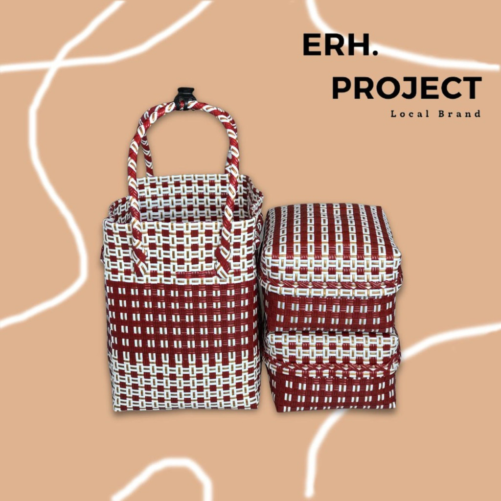 Tas Anyam Jali Set 2 Keben Bali Termasuk Besek Bambu Tas Wanita Keben 18