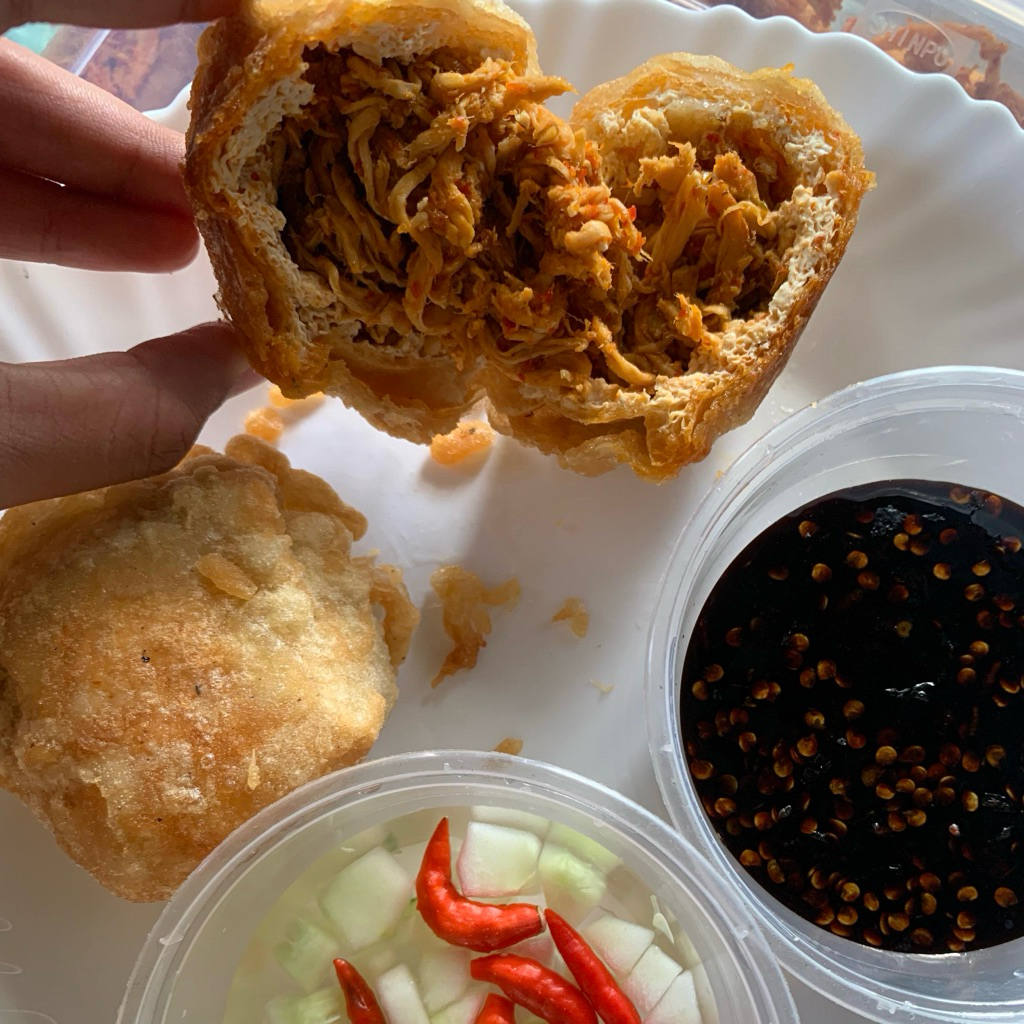 

TAHU ISI AYAM SUWIR PEDAS / TAHU ISI PENTOL PEDAS / TAHU ISI SAYUR PEDAS