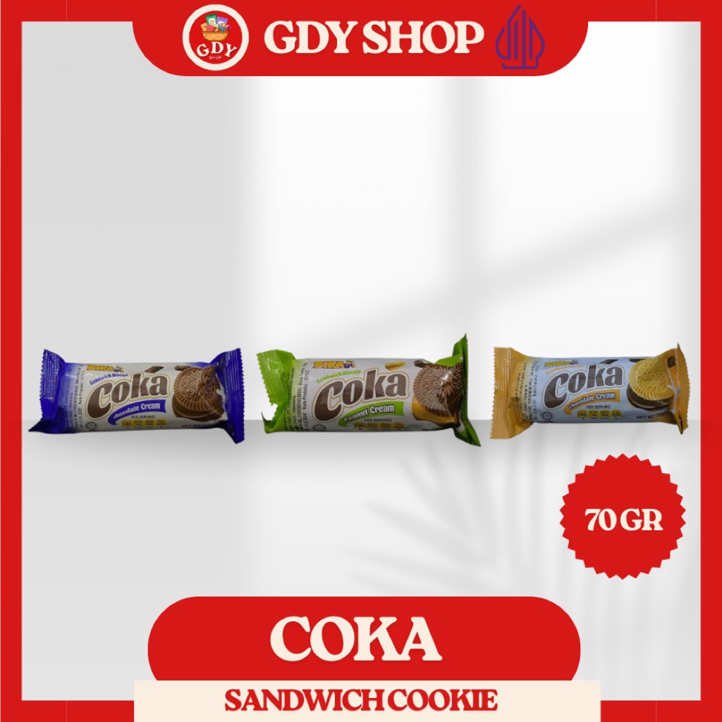 

BIKA COKA Chocolate Cream/Chocolate Cream Yellow/Peanut Cream 70g