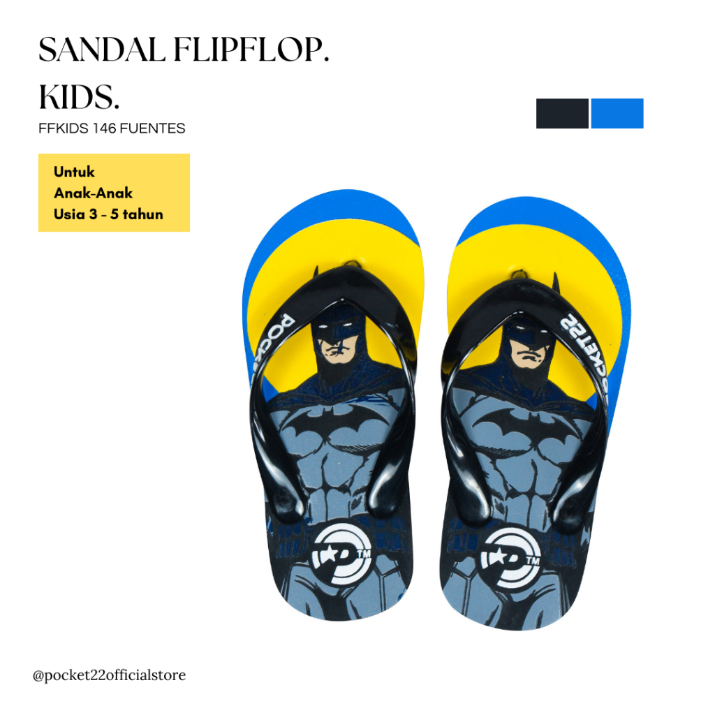 POCKET22 SANDAL MOTIF ANAK-ANAK FFKIDS 146 FUENTES UNTUK USIA 3 - 5 TAHUN TERBARU