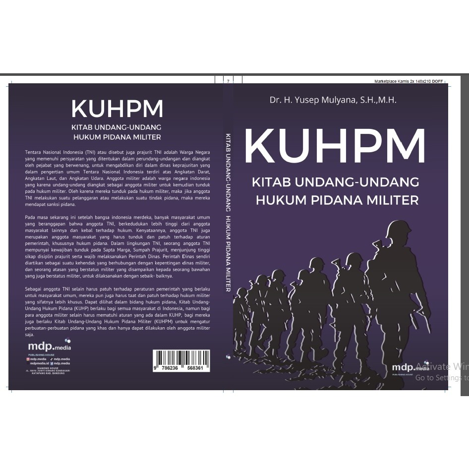 Buku KUHPM (Kitab Undang-undang Hukum Pidana Militer)