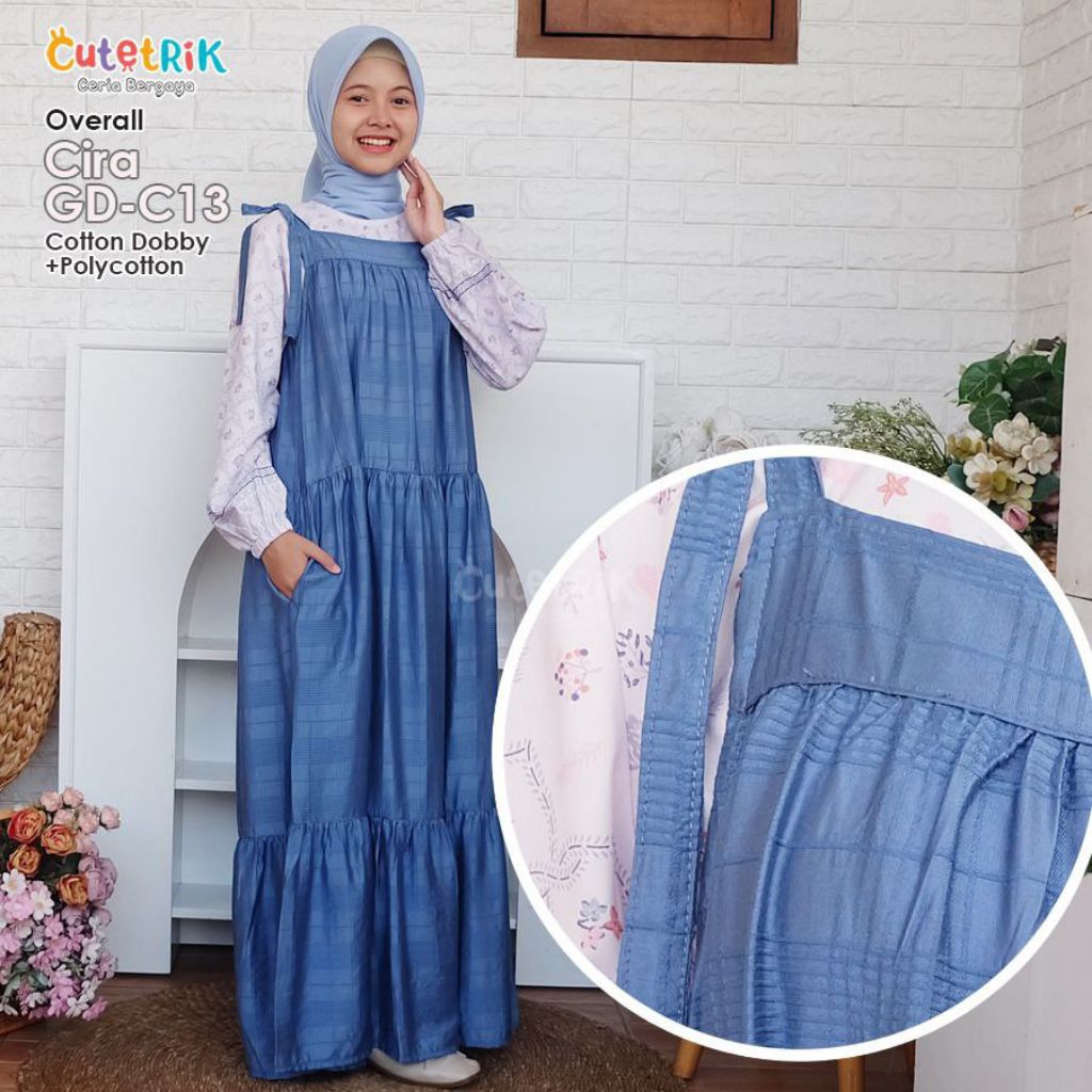 Baju Muslim Anak Remaja Overall Anak By Cutetrik