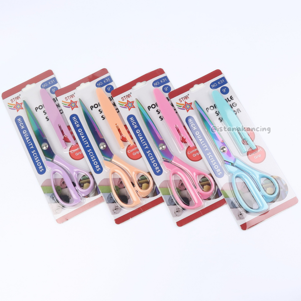 Gunting Kain De Xian 9 Inch | Kualitas Terbaik Gunting Kain Untuk Kepertluan Menjahit | Istana Kanci