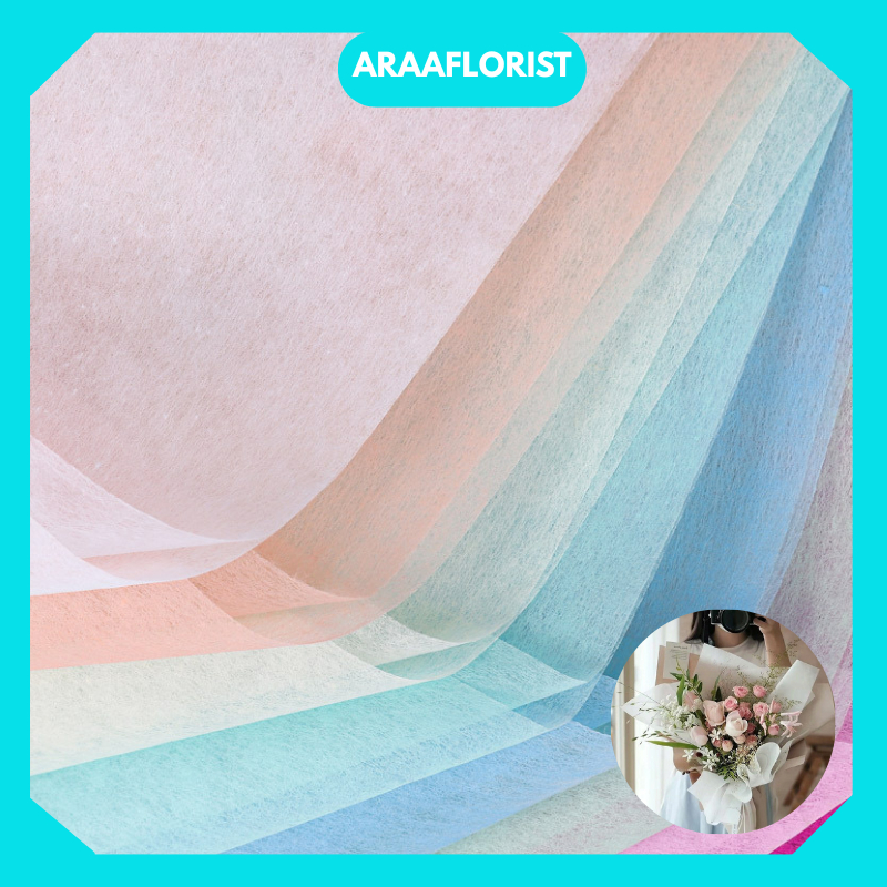 

38 Lembar Flower Wrapping Paper Cotton 50x47 Kertas Tissue Korean Premium Kertas Bunga SF31