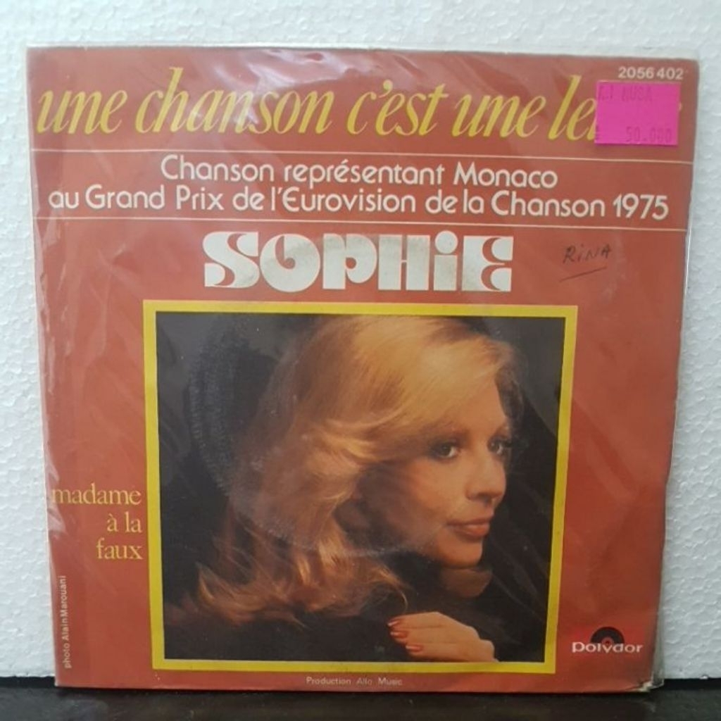 Vinyl Piringan hitam 7 inch Sophie - Une Chanson C'est Une Lettre