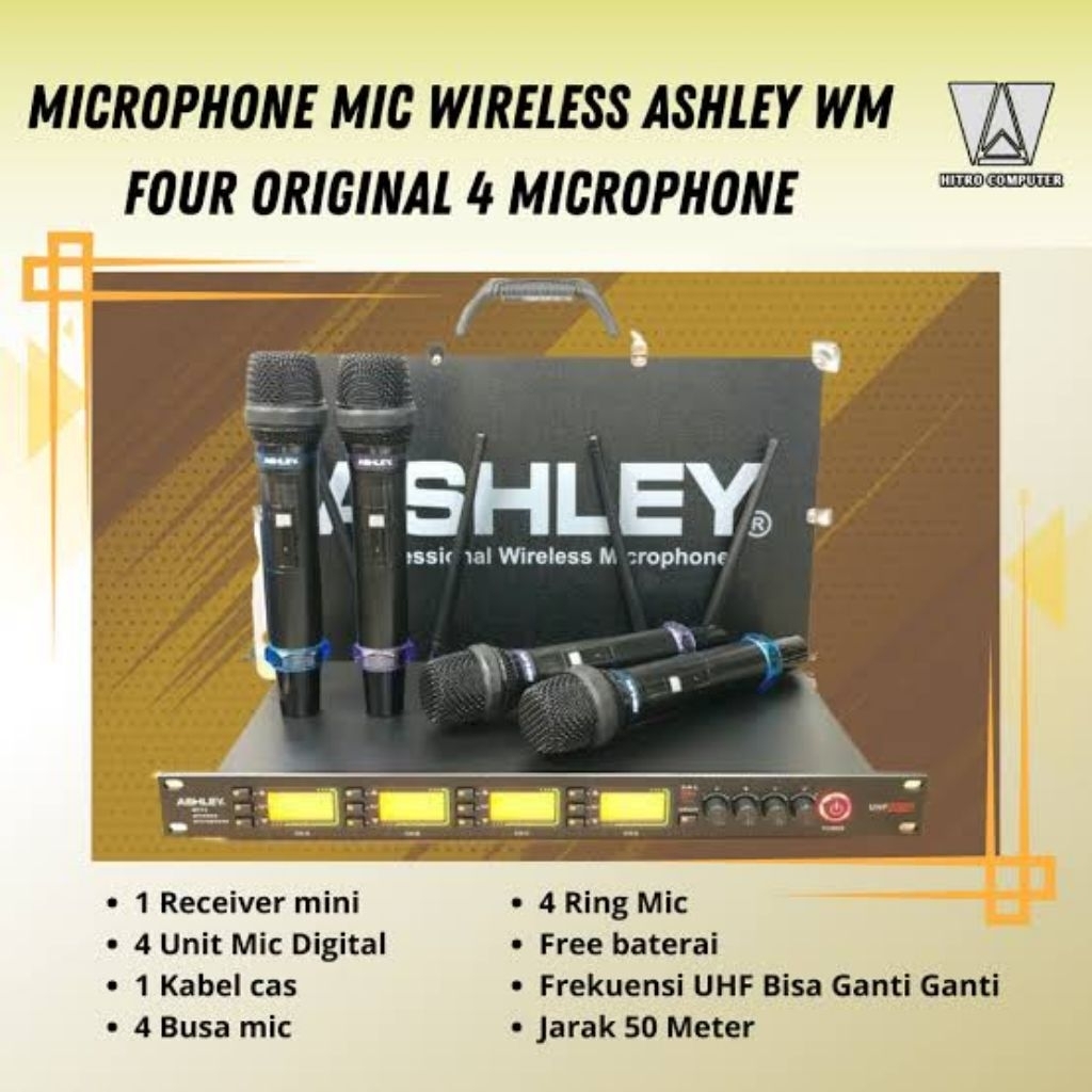 SIOPEN HSS - HITRO - MICROPHONE WIRELESS ASHLEY 4 CHANNEL