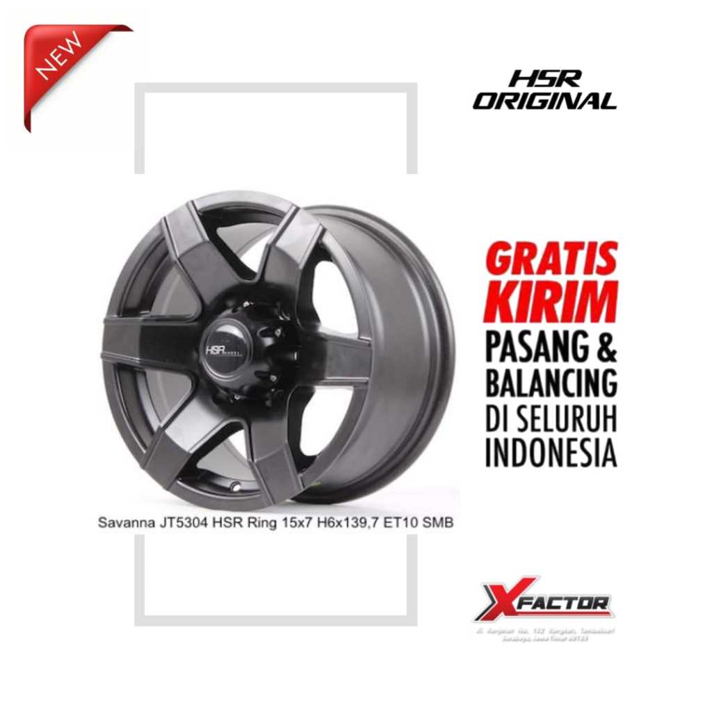 VELG R15 HSR SAVANNA HSR R15X7 H6X139,7 ET10 SMB