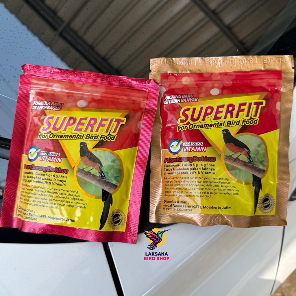 SUPERFIT GOLD DAN MERAH VOER HIGH PROTEIN, PAKAN BURUNG TINGGI PROTEIN