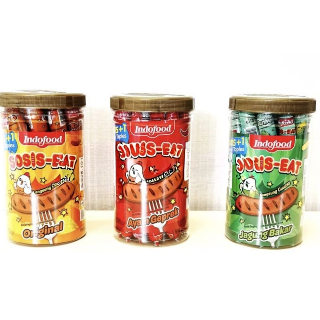 

Indofood Sosis Eat Langsung Cuusss 1 Toples isi 17 X 40g
