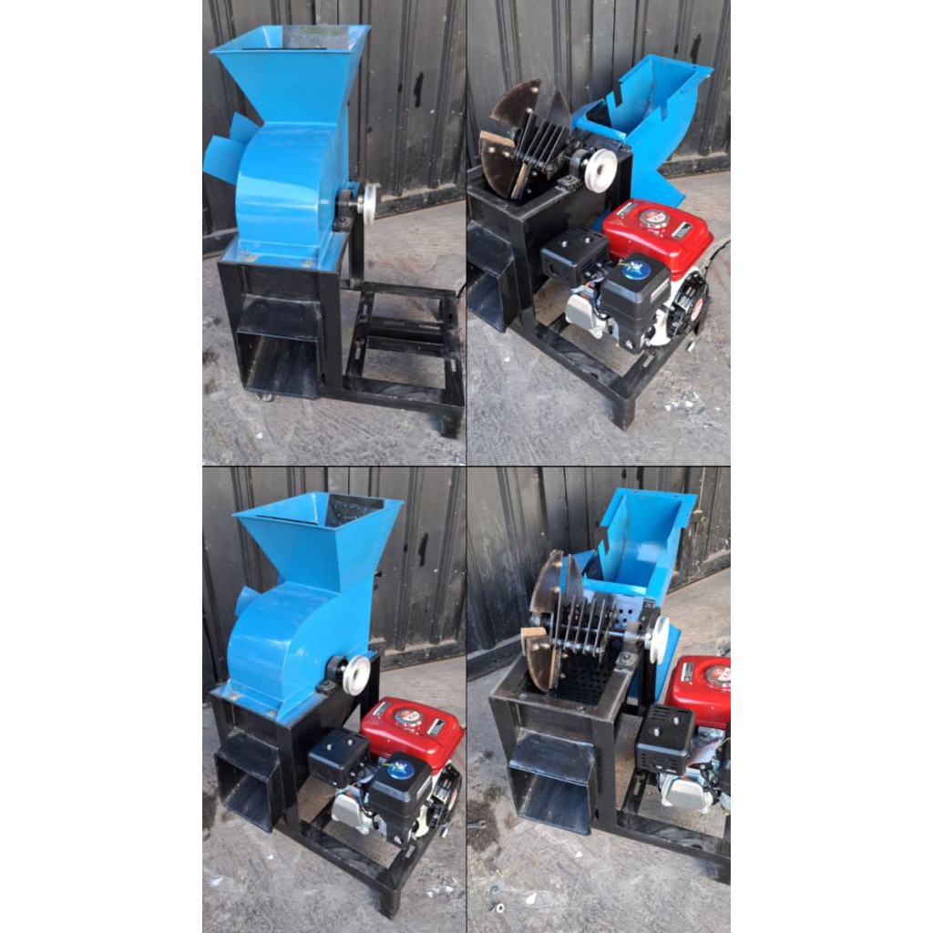 mesin cacah rumput multifungsi pisau piringan 4 mata pisau