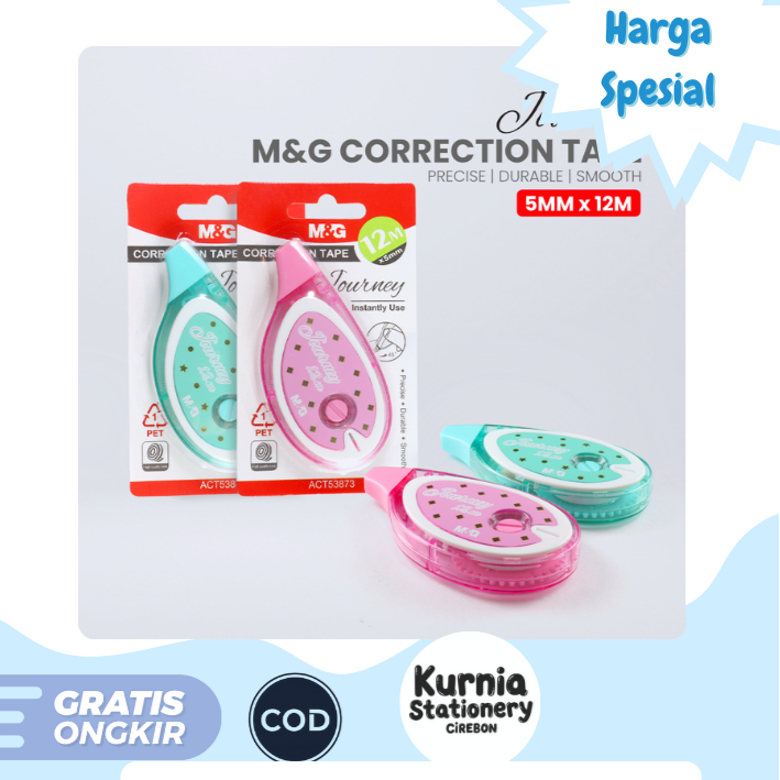 

M&G CORRECTION TAPE Journey 12 m x 5 mm / Tip ex Pita ACT53873