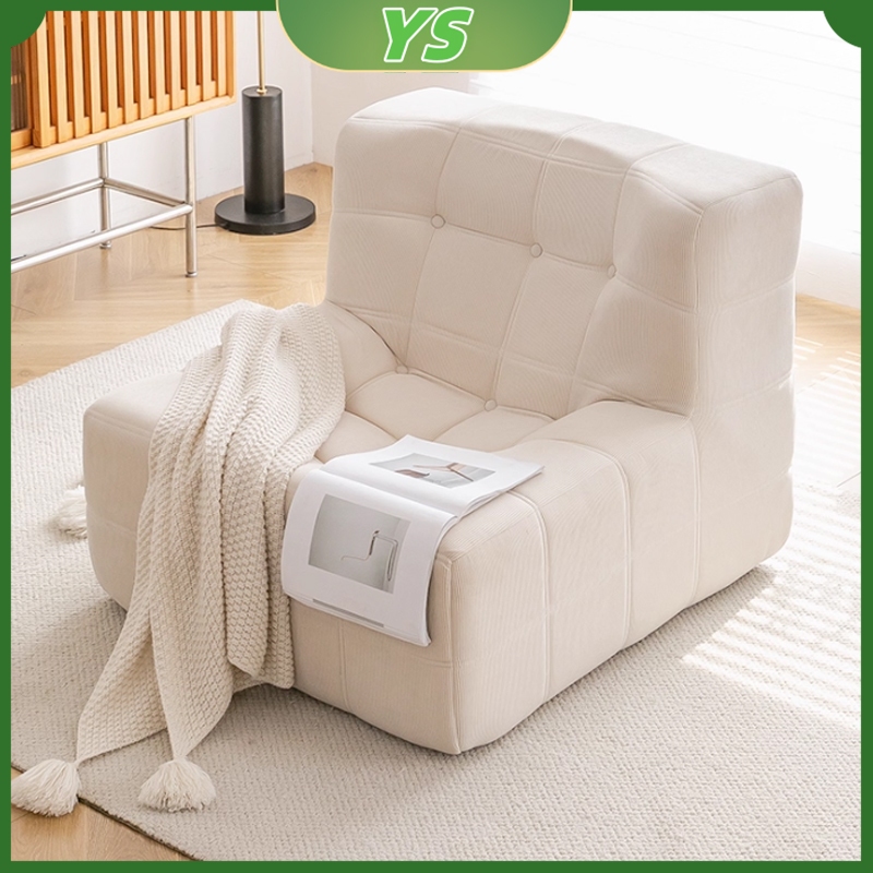 Sofa Kain Ruang Tamu Sofa Waffle Weave Sofa Tunggal Sofa Corduroy Santai