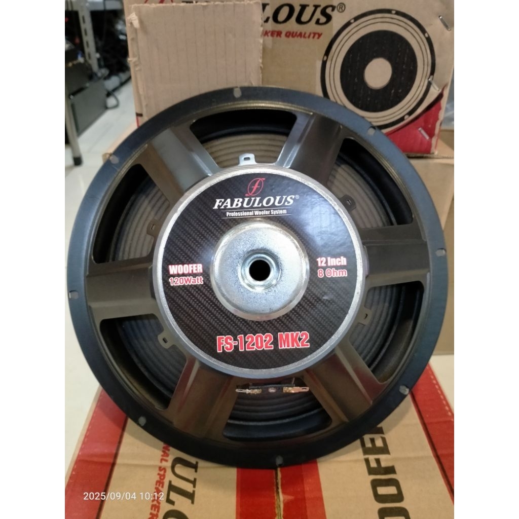 FABULOUS FS 1202MK2 SPEAKER KOMPONEN 12 INCH WOOFER SUBWOOFER