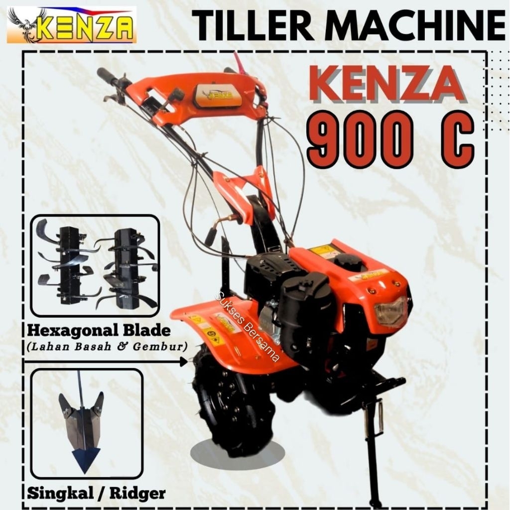 Tiller Machine / Mini Tiller Kenza KZ900C