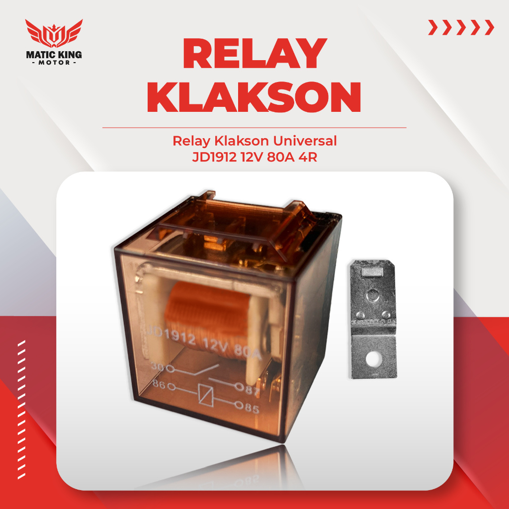 Relay Klakson Horn Kaki 4 12V 80A AMP Ampere