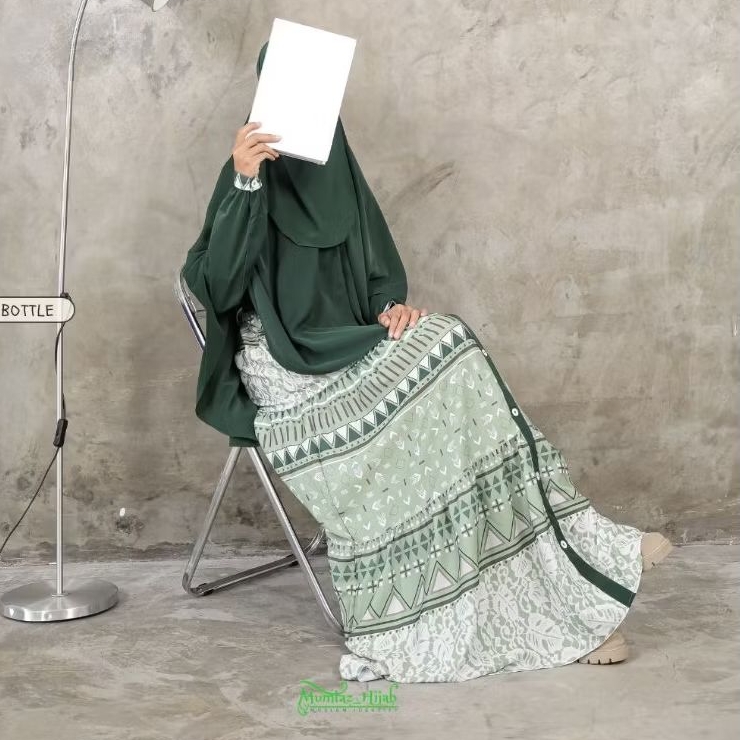 AFNI | GAMIS ETNIK | GAMIS BATIK MODERN | GAMIS BAHAN ANTI UV