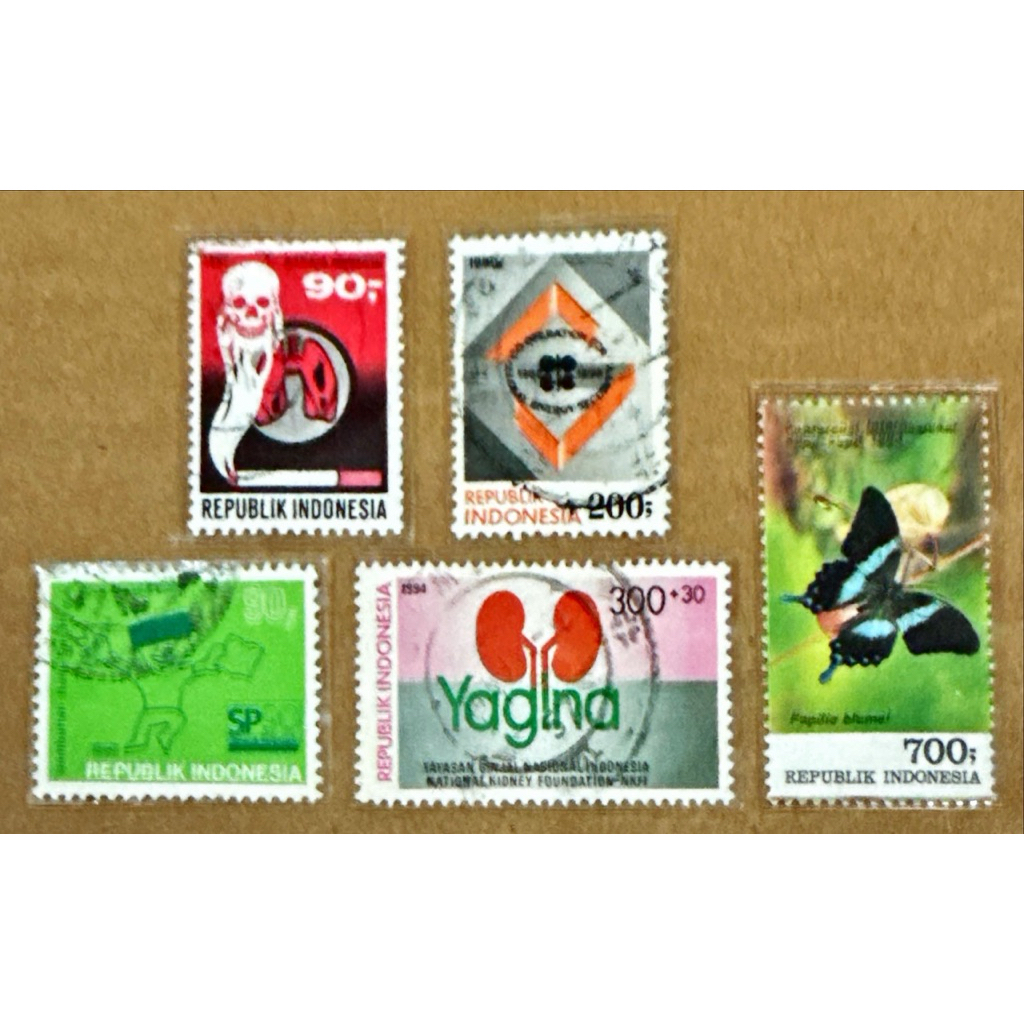 

(BA) PRANGKO INDONESIA 5V SINGLE STAMP USED (PAHE - 6)