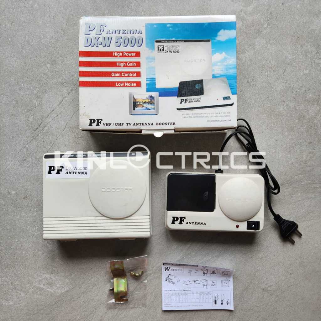 KINLECTRICS Boster Antena TV PF DX W5000 UHF TV Penguat Sinyal Booster Digital DX-W5000