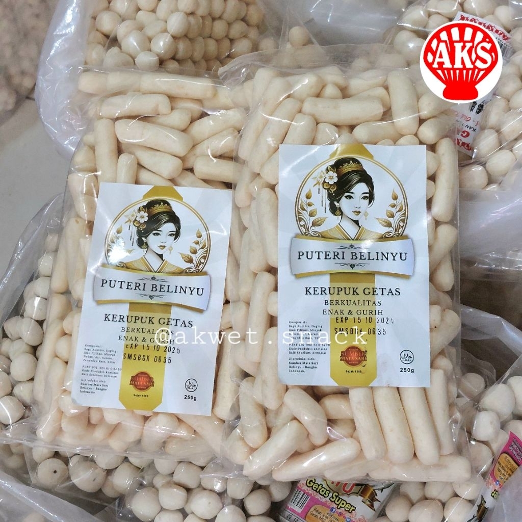 

Akwet Snack | Getas Ikan Puteri Belinyu 250gr Makanan Snack Khas Bangka