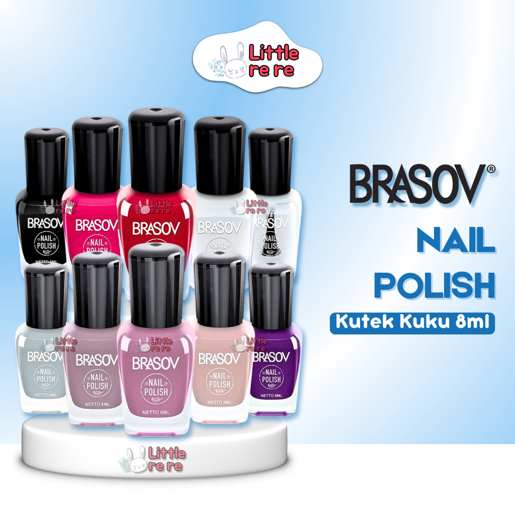 BRASOV Nail Polish Kutek Kuku - 8ml (1 Pcs / Satuan)