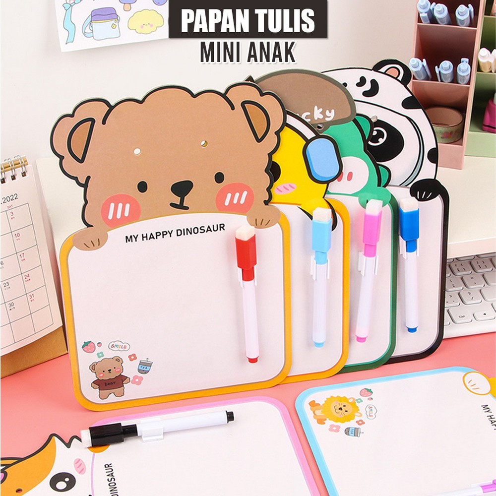 

EC Mainan Edukasi Papan Tulis Mini Anak Karakter Lucu Free Spidol Bisa Dihapus dengan Tali Gantung / Mini Board Toy Papan Tulis Anak Karakter Stockami M353