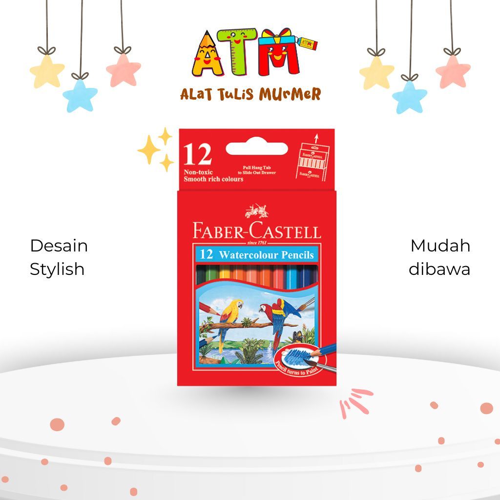 

Watercolour Pencils/Pensil Warna Faber Castell/Watercolour pencils Faber-Castell 12s & 12L