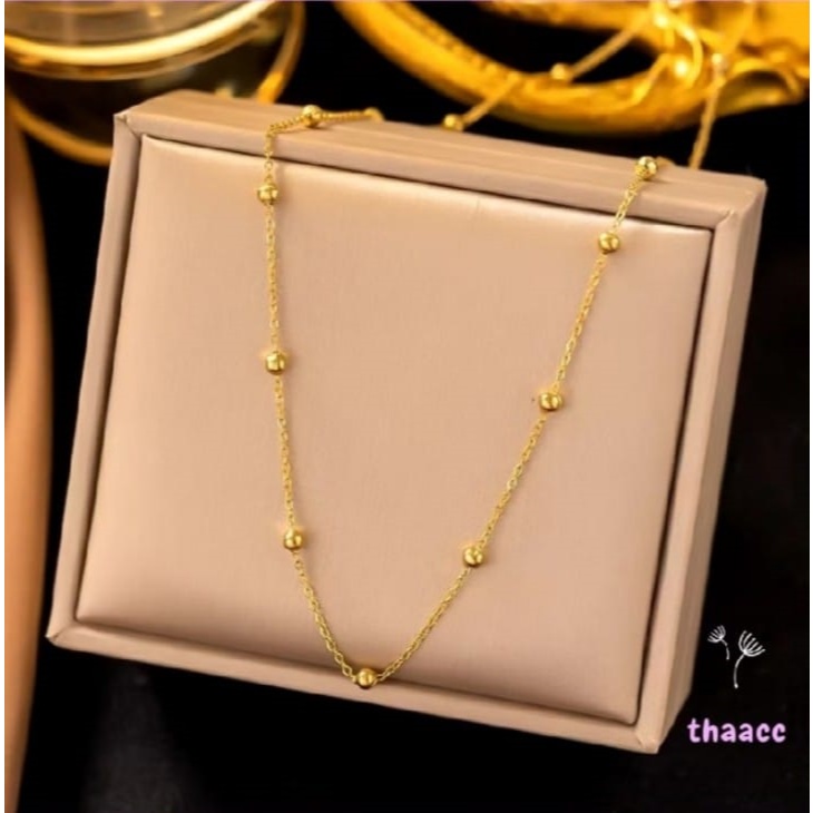 Kalung Rantai Tulang Selangka Bermanik Kecil Untuk Wanita Kalung Rantai Choker Pendek Sederhana