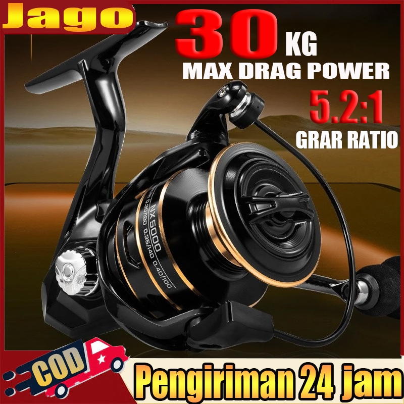 Reel Pancing Spinning Full Reel NX Gulungan Pancing Kuat Reel Pancing Lautmurah full besi