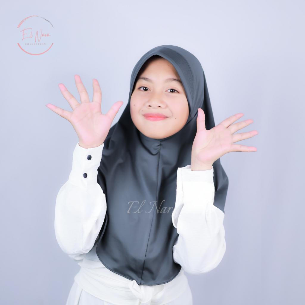 Grosir Hijab Anak Sekolah - Bergo Hamidah Anak Ukuran S