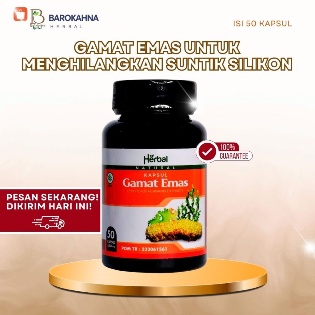 KAPSUL GAMAT EMAS Obat Menghilangkan Suntik Silikon Dan Atasi Mr P Bengkak Sebelah Secara Alami
