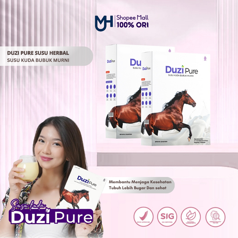 

Duzi Pure - Susu Kuda Murni Asam Urat -Tulang & Nyeri Sendi 2 Box