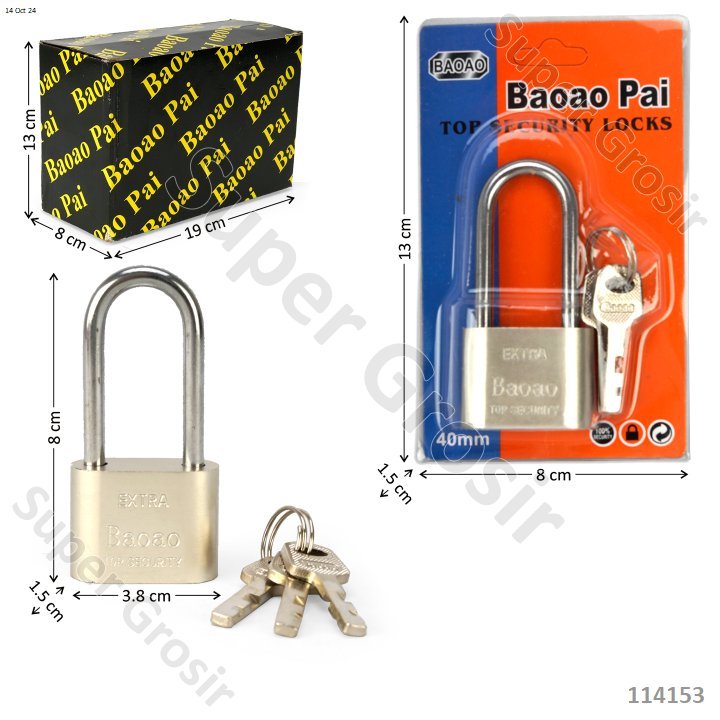 Gembok Pintu/Gembok Rumah/Gembok Pagar/Gembok Gerbang/PadLock/Gembok_Kunci Baoao