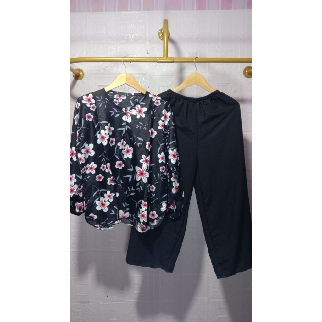 Oneset Rayon Motif mix Crinkle