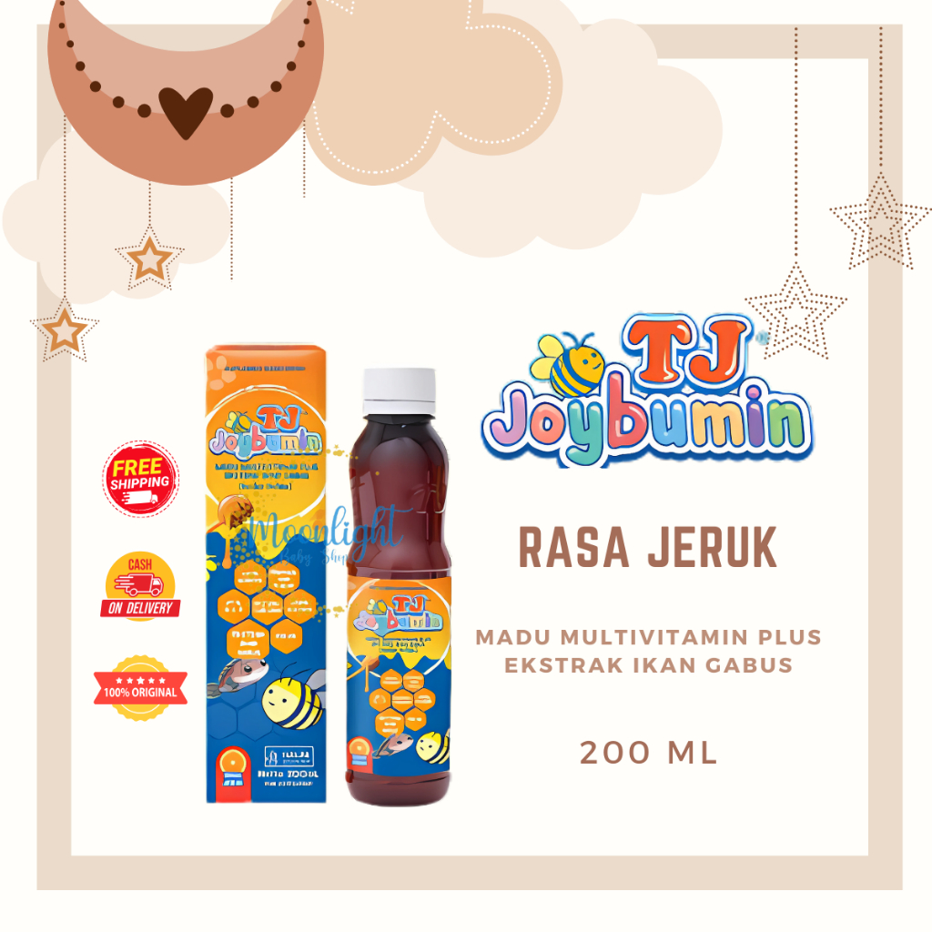 TJ Joybumin Madu Multivitamin Plus Ekstrak Ikan Gabus 200ml - Membantu memperbaiki nafsu makan anak