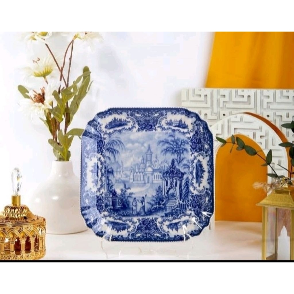 Piring keramik Halton castle  capodimonte