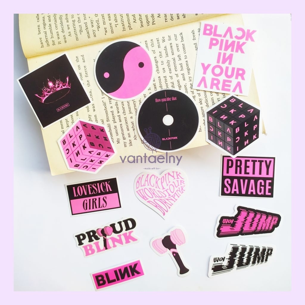 

[BP] STICKER TRANSPARAN BLACKPINK LOGO TERBARU JUMP