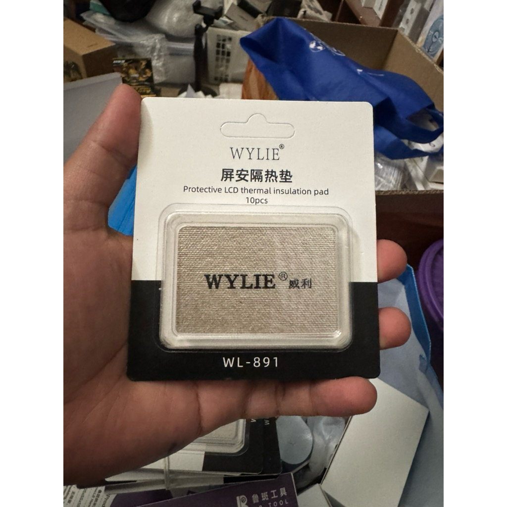 WYLIE WL-891 TOOLS ANTI PANAS PROTECTIVE LCD THERMAL INSULATION PAD ISI 10pcs