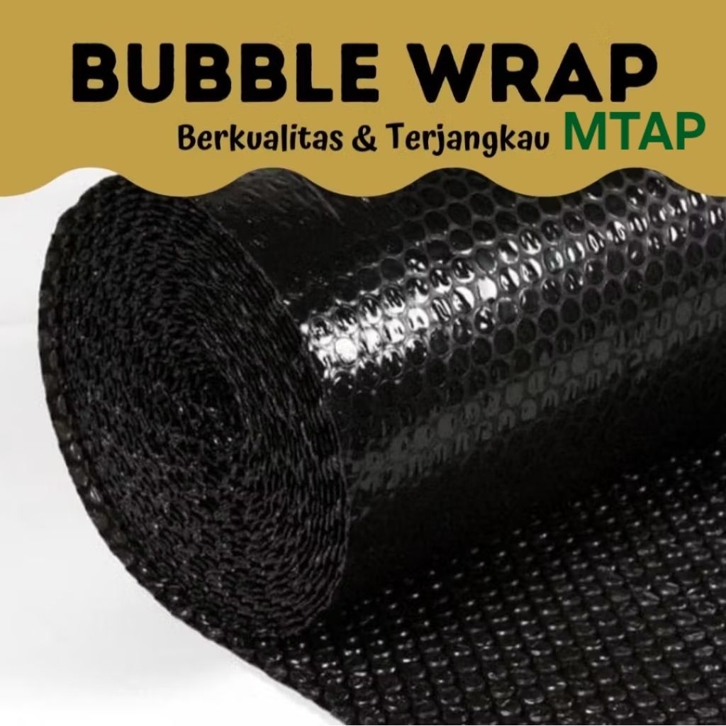 

Bubble Wrap Hitam Meteran Plastik Gelembung Untuk Pengemasan Barang Bahan Tebal