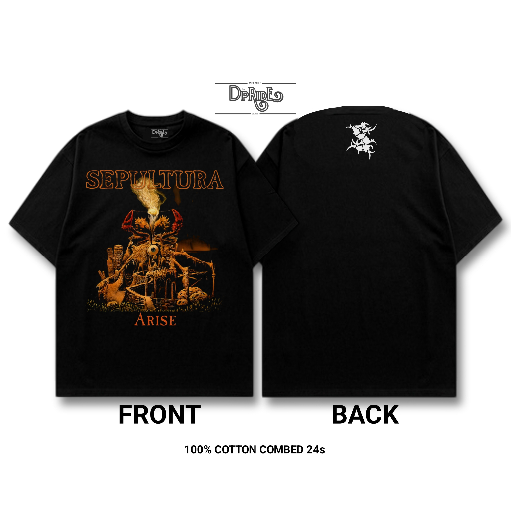 DSPR Sepultura Series Kaos Kaos Sepultura Arise Schizophrenia Chaos AD T-Shirt Distro Pria Wanita