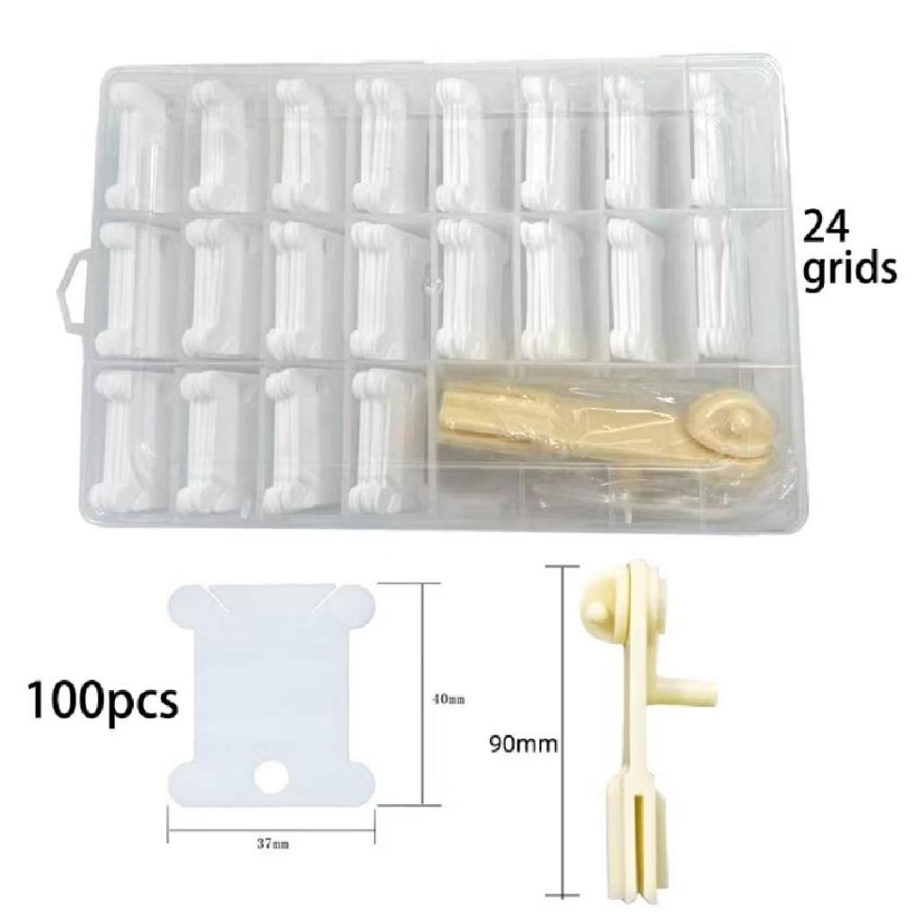 Box / kotak + Bobin + Penggulung Benang
